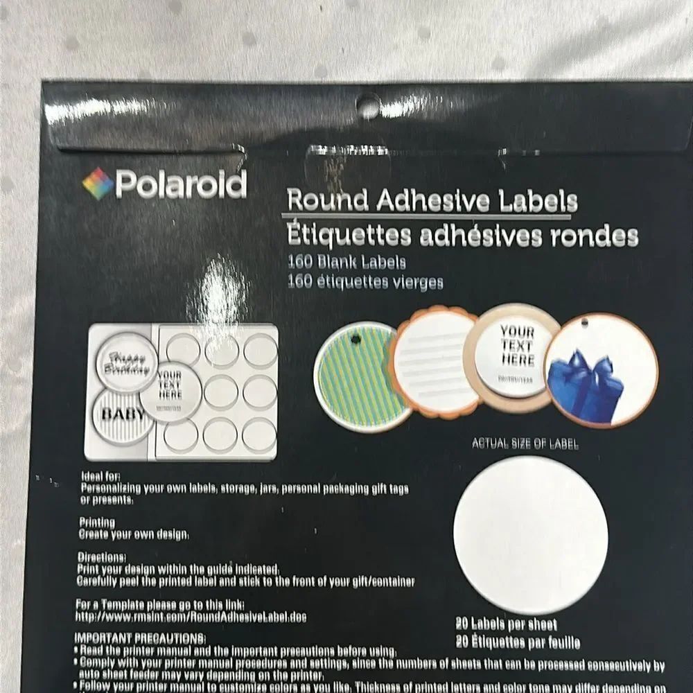 Polaroid Round Adhesive Labels! - Picture 3 of 4